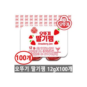 딸기잼 디스펜팩 12gX100개, 12g, 100개