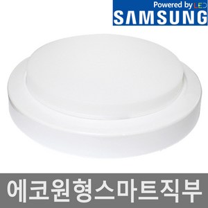 LED 스마트 직부등 15w 현관등 국산 베란다, 전구색(노란빛), 1개