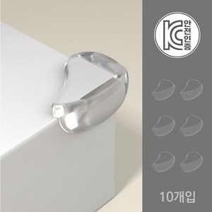아트위브 도톰한 소프트 충돌방지 코너 가드 투명 모서리 보호대, 물방울형, 10개