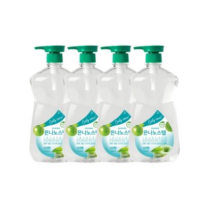 은나노스텝 시즌3 주방세제 1100ml x 4 (사과향), 은나노스텝 주방세제 1100ml x4 (사과향) 시즌3, 4개