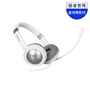 삼성전자 마이크 헤드셋 4극 일체형 플러그, SHS-510WT, 실버 + 화이트