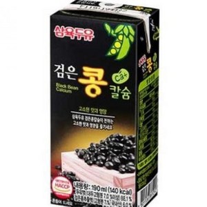 검은콩칼슘두유 삼육BOX(19mlX24ea), 190ml, 24개