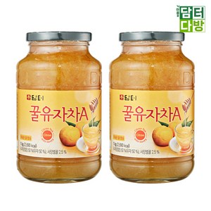 (원플러스원) 담터 꿀유자차A 1kg, 2개입, 1개