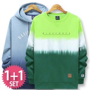 블루포스 벨로가 맨투맨 + 샤르 후드티 1+1 세트 [2장 묶음] 긴팔티 [국내생산]