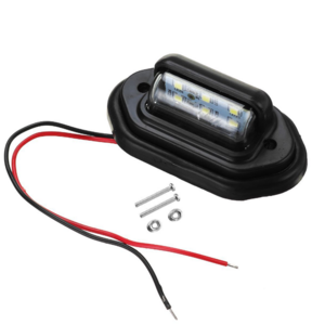 락모터스 자동차 12V-24V 다용도 LED 언더램프 블랙 자동차실내등 번호판등 차폭등 화물차 트럭 차량용, 1개, H1