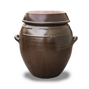 장수옹기 숨쉬는 옹기 항아리 소금 오미자 막걸리 된장 장독대, 1개