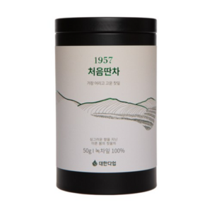 대한다업 처음딴 차, 50g, 1개입, 1개