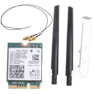 9560 Wi -Fi 카드 키트 802.11ac 무선 NGFF 키 E WiFi 카드 네트워크 광고 용 M.2, 한개옵션0, 1개