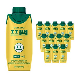 파워풀엑스 프쌤 단백질음료 바나맛 250ml x 12개, 48개