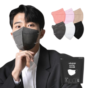 위윙 블랙라벨 KF94 보건마스크 새부리형 2단접이 대형(와이드핏) 100P(25매입 지퍼팩)25매 50매 100매, 25개