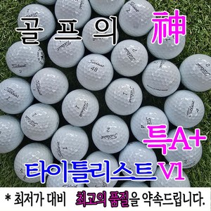 골프의 신 타이틀리스트 로스트볼 특A+급 화이트 3피스, 1개, 10개입, 흰색