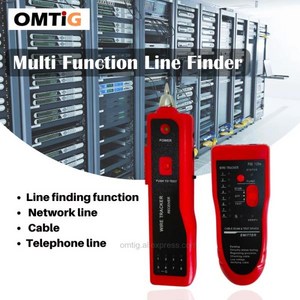 랜테스터기 LAN 네트워크 케이블 테스터 Cat5 Cat6 RJ45 UTP STP 감지기 라인 파인더 전화 추적기 진단 도구 키트, 01 Red, 1개