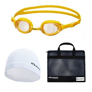 피닉스 아동 3종 생존수영 세트 Q_옐로우, 옐로우, 1개