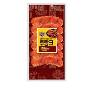 백설 (냉장)[백설]숯불갈비후랑크 후랑크소시지, 10개, 120g