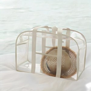 나성 투명 비치백 대형 가방 방수 휴양지 물놀이 수영복 타올