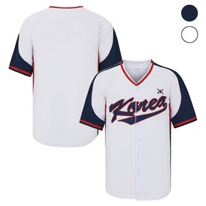 WASSUP 여름 야구복 야구반티 반팔 야구팬복 카디건 버튼 야구복