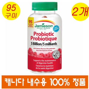 (캐나다직송) 자미에슨 프로바이오틱 5Billion 95구미 2개 Jamieson Pobiotic, 95정