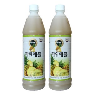 청솔 파인애플 음료, 2개, 835ml