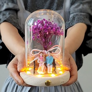 LED 안개커플 유리돔 무드등 DIY 키트 재료 공방 결혼식선물