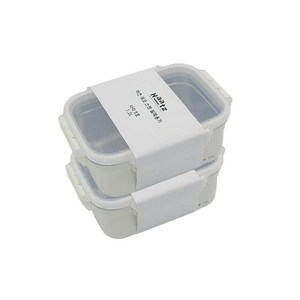 하츠 데코 스텐 밀폐용기 1.2L CKA-5205Y, 2개, 단품