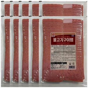 판매자 햇살누리 상품 불고기구이햄 10kg (1kg x 10봉), 1kg, 10개
