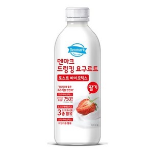 덴마크드링킹딸기 750 ml, 3개, 750ml