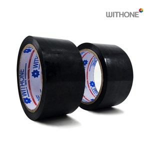 위드원 OPP 칼라 테이프 낱개 _ 블랙 폭48mm X 길이 48M, 1개