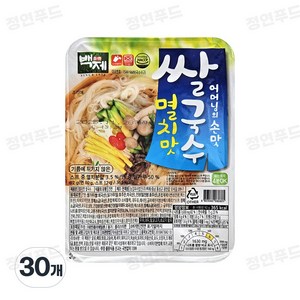 백제 쌀국수 멸치맛 92g _어머님의 손맛, 30개