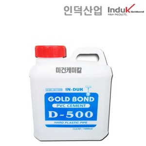 인덕산업 PVC 본드 접착제 CEMENT D-500 1kg, 1개