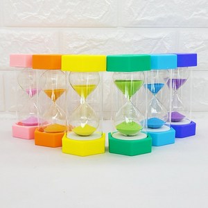 Naricollection 안전 튼튼 칼라 모래시계 약 3분 양치시간 사우나 요리시간 운동시간 아날로그 타이머, 퍼플