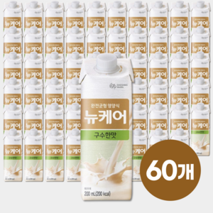 뉴케어 대표상품 구수한맛 3대영양소 비타민 미네랄 칼슘 아침식사대용, 60개, 200ml