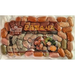 [대영] 도나우 칼집난 다섯가지 맛 모듬빌 소시지 1kg (한팩 20g*50ea) 냉동, 20g, 50개