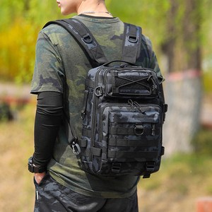 루어 낚시 백팩 가방 낚시용품 멀티 슬링백, 블루카모