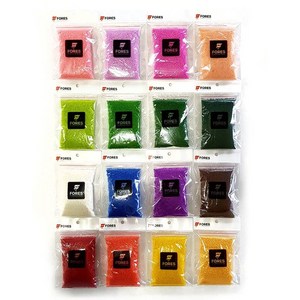 포레스 건축모형재료 디오라마 베이스 DIY재료 잔디 파우더 가루 16종 20g, 16.밝은노란색