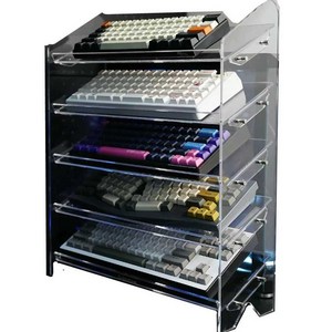 키보드 보관함 아크릴 랙 대형 선반 다층 스토리지, 1개, 4층 키보드 스탠드 47cm