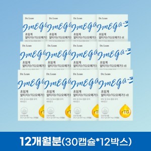 닥터린 초임계 알티지 TG 오메가3 알파, 30정, 12개