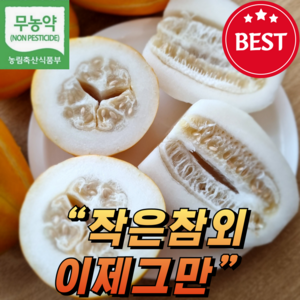 [청정밥상] 성주 참외 최상품 대사이즈 2kg 3kg 5kg, 1박스, 성주 참외 최상급 2kg ( 대과 / 4-6과)