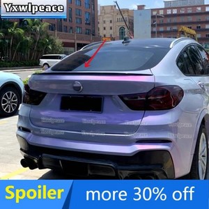 BMW X4 F26 2015 2016 2017 2018 리어 스포일러 M 스타일 탄소 섬유 리어 트렁크 립 스포일러 윙 바디 키트, 03 Carbon Fiber Look