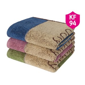 무한타올 기라로쉬 울리세면선염타올 130g 38*78 30수 면100%(kf94마스크 증정), 그린2+블루1, 3개