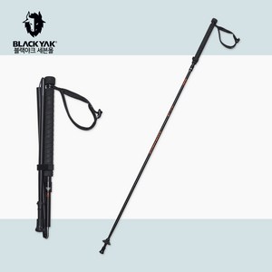 블랙야크 1개 단품 40CM 알파인폴딩스틱130 2BYSTX3906, BLACK