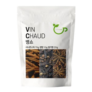 뱅쇼 3회분 세트 시나몬스틱 70g 정향 10g 팔각향 20g, 1개, 100g, 1개, 1개입