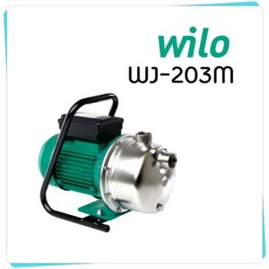 WJ-203M 제트펌프 다목적 자흡식 급수용 출력800W 구경25A 단상220V 윌로펌프, 1개