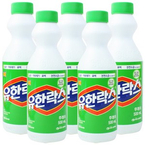 유한락스 후레쉬, 500ml, 5개