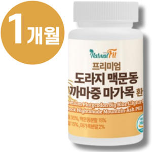 100% 국산 맥문동 도라지환 까마중 볶은 맥문동가루 마가목 환 식약처 HACCP 인증 + 종근당 사은품, 1개, 100g