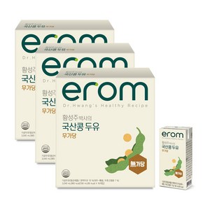 이롬 황성주 박사의 국산콩 두유 무가당, 190ml, 48개