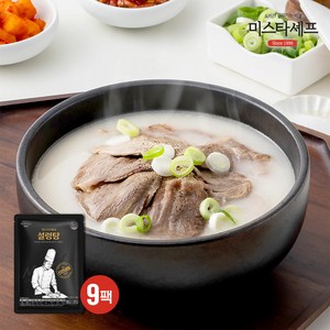 미스타셰프 설렁탕 600g x 9팩, 9개