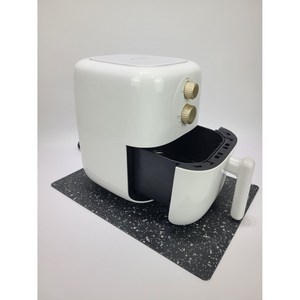 에어프라이어받침 깔개 상판보호 열차단 독일모티프매트 플러스, 1개, 1 블랙 도트