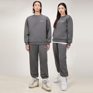 그랜피니 프리미엄 남녀공용 기모 맨투맨 트레이닝 바지 SET GFMM02