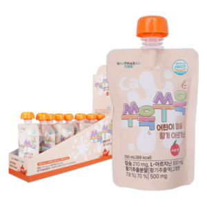 [지엠팜] 쑤욱쑤욱 어린이 칼슘 황기 아르기닌, 사과맛, 100ml, 50개, 50개