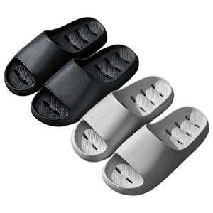 무식이네 베이직 미끄럼방지 물빠짐 욕실화 2종 세트, 그레이 1P+블랙 1P, 1개